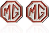 Montebello Manchetknopen MG - 316L Staal - Auto Logo - ∅16mm