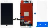 Compleet LCD Scherm voor de iPhone 8 incl. tempered glass screenprotector + plakstrip|Wit/White|AAA+ reparatie onderdeel
