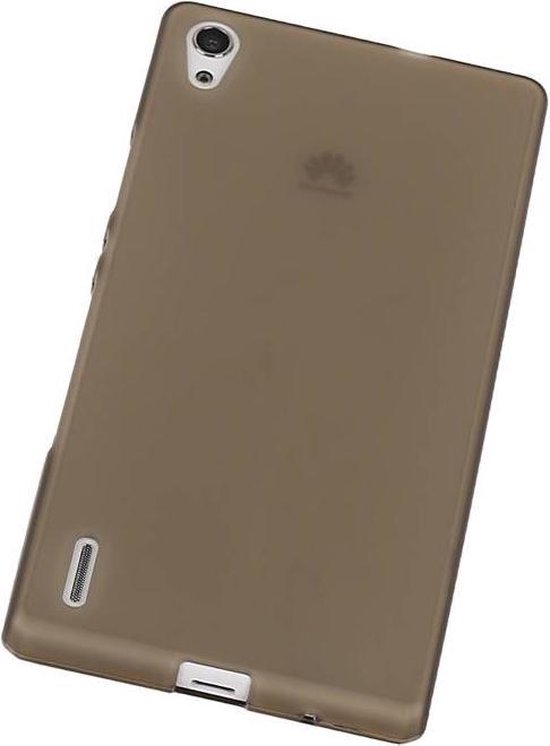 Edelsteen knijpen Gezamenlijke selectie Huawei Ascend P7 - TPU Hoesje Transparant Grijs - Back Case Bumper Hoes  Cover | bol.com