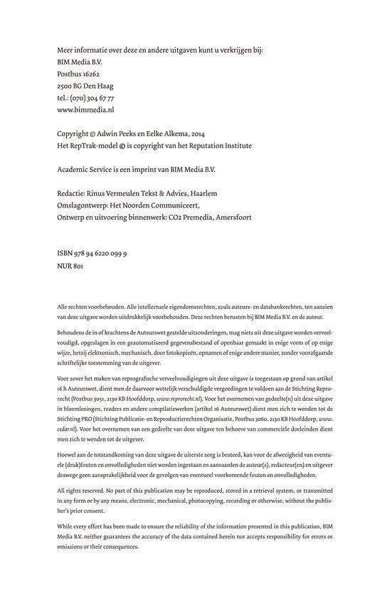 Pagina met colofon en auteursinformatie van 'Meten en Scoren'.
