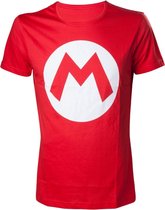 Nintendo - T-Shirt Men Mario with Logo, Red - M