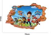 leuke sticker voor de Paw Patrol kinderkamer ! met uitkijktoren muursticker