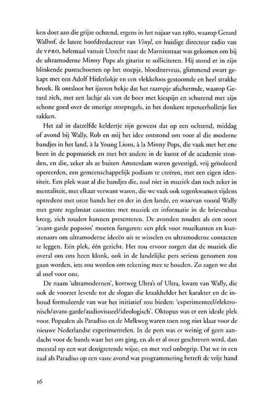 Pagina met tekst over muziek, cultuur en de Nederlandse popmuziek.