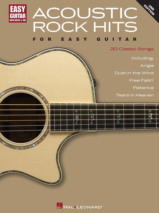 Acoustic Rock Hits for Easy Guitar (Songbook) - cover