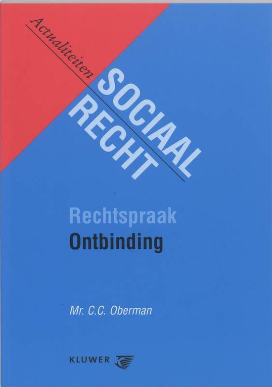 Cover van het boek 'Rechtspraak ontbinding / druk 1' van C.C. Oberman