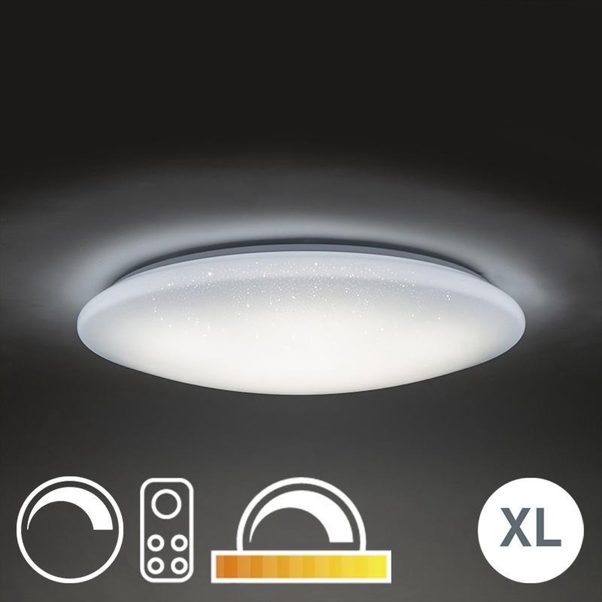 Plafonnier LED 80cm effet étoilé avec télécommande - Extrema