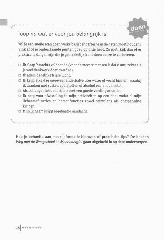 Meer rust