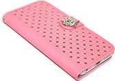 Bling bling diamanten hoesje roze Geschikt voor iPhone 6 / 6S