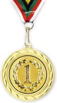 Sport Gouden Medaille Nr1 / eerste plaats + halslint