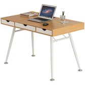 Piranha COLEY Retro Bureau – Eikenhout – Compact Computerbureau met Lades