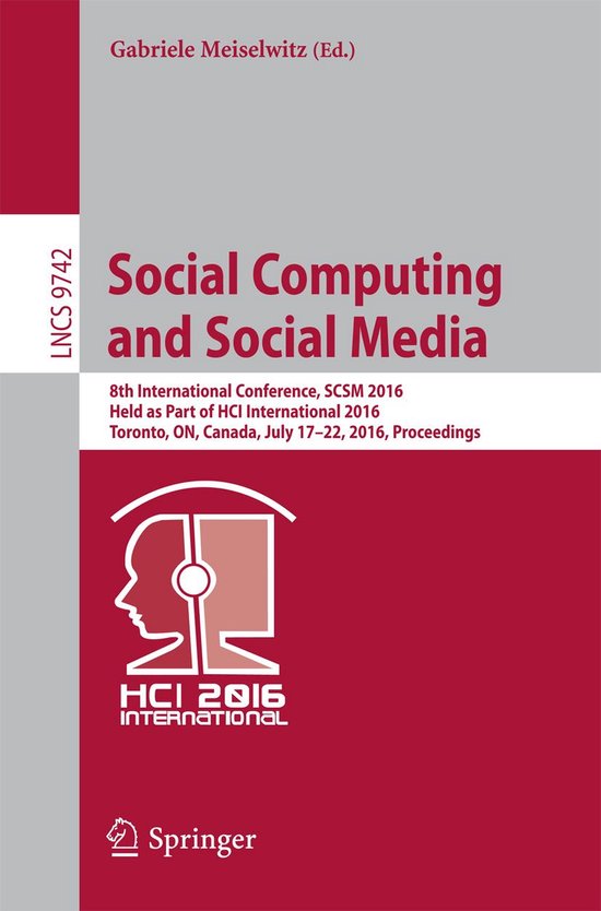 Springer Nature Proceedings Computer Science - Social Comput ... - cover