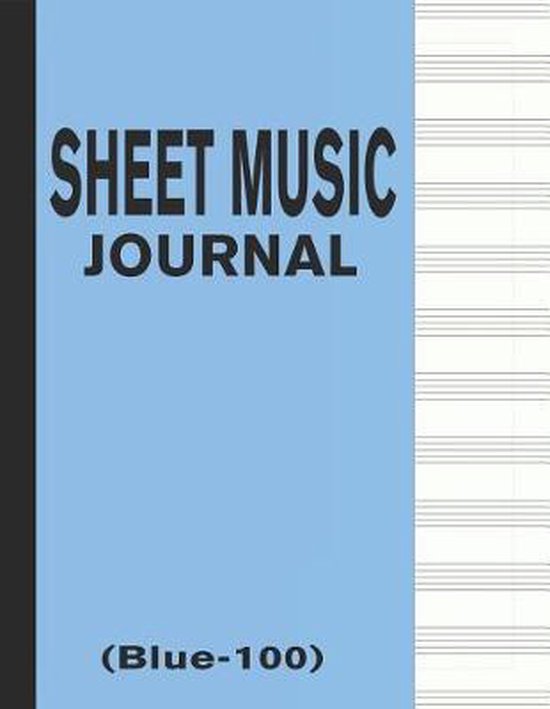 Sheet Music Journal (Blue100), Usa 9781717876003 Boeken