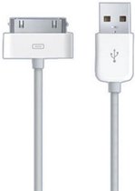 1 Meter - Apple iPhone 4 / 4s kabel - USB Oplaadkabel en Datakabel 30-Pin (Ook geschikt voor iPad 1/2/3 en iPod)