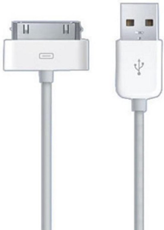 1 Meter - Apple iPhone 4 / 4s kabel - USB Oplaadkabel en Datakabel 30-Pin  (Ook... | bol.com