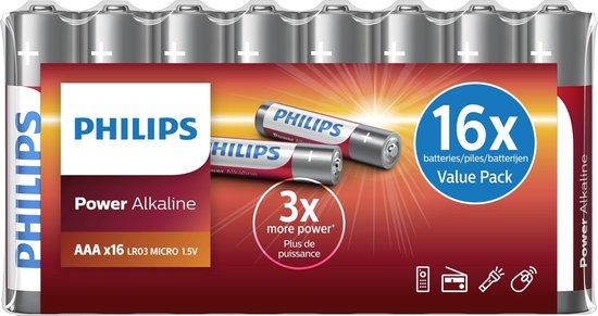 Philips Power AAA Batterie Alcaline – Confezione Da 12