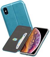 Slim Folio Case - Book Case Telefoonhoesje - Folio Flip Hoesje - Geschikt voor iPhone XS Max - Blauw