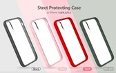 Stect Elegant Beweging & Valbeschermings Hoesje Cover voor Apple iPhone XS Max (6.5 inch)  - Transparant/Army Groen