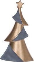 Sapin de Noël moderne Cosy & Trendy - Ciment / cuivre - 16 x 8 x 27 cm