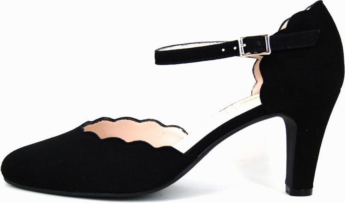 Stravers - Pumps met Bandje Maat 44 Zwart Grote Maten Elegante Hakken |  bol.com