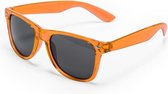 Oranje verkleed zonnebril UV400 bescherming - verkleedkleding kostuum accessoires