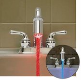 Kraankop Perlator Met LED Verlichting - Kraan Opzetstuk Kraanfilter - Rood/Blauw
