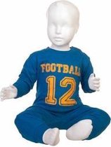 Fun2Wear Football Pyjama Blauw maat 62