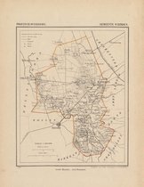 Historische kaart, plattegrond van gemeente Wierden in Overijssel uit 1867 door Kuyper van Kaartcadeau.com