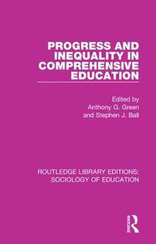 Routledge Library Editions: Sociology of Education- Progress ... - cover