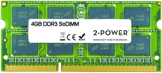 2-Power 4GB DDR3 1066MHz SODIMM 4GB DDR3 1066MHz geheugenmodule