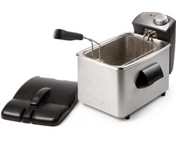 Domo DO458FR Friteuse - 4 Liter - Frituurpan - Koude Zone - 3000W - Inox