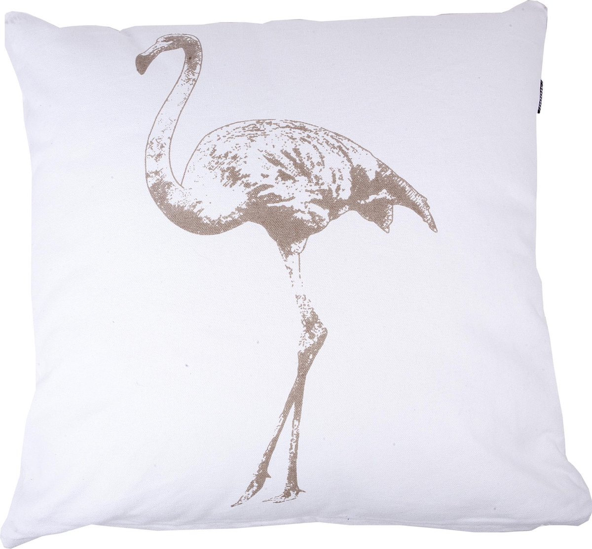 In The Mood Flamingo - Sierkussen - Ivoor/Kiezel - 50x50 cm