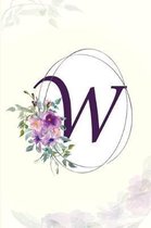 W - Monogrammed Gratitude Journal