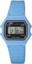 Digitaal Q&Q horloge M173J014 licht blauw