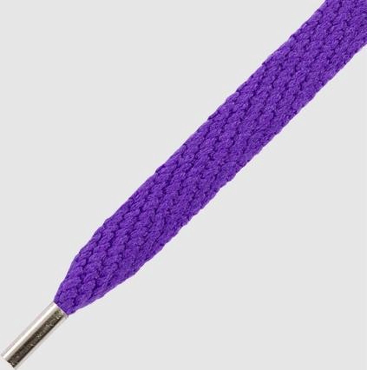 10 mm x 130 cm Violet Plat - Magnetische tips - Mr.Lacy Magnies Veilig je veters vasthouden