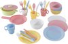 foto van KidKraft 27-delige pastelkleurige kookgereiset