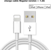 Oplader/Data kabel + stekker 1.2A - Wit