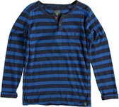 Indian blue stevige zachte blauwe longsleeve Maat - 152