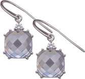 Orphelia ZO-5891 - Oorhangers Square - Zilver 925 - Zirkonia - 3 cm