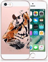 iPhone SE | 5S Uniek TPU Hoesje Watercolor Tiger