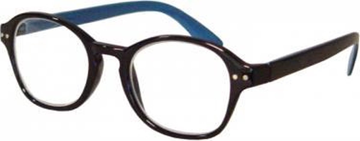 Leesbril Hip Rond zwart/blauw +2.0 | bol.com