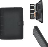 Pearlycase Tablethoes echt leer beschermhoes antiek zwart Geschikt voor iPad 9.7 inch (2017-2018)