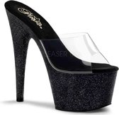 Pleaser Muiltjes -35 Shoes- ADORE-701SDG Paaldans schoenen Zwart