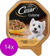 Cesar alu cuisine gevogelte / groente in saus hondenvoer 150 gr
