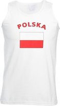 Witte heren tanktop Polen XL