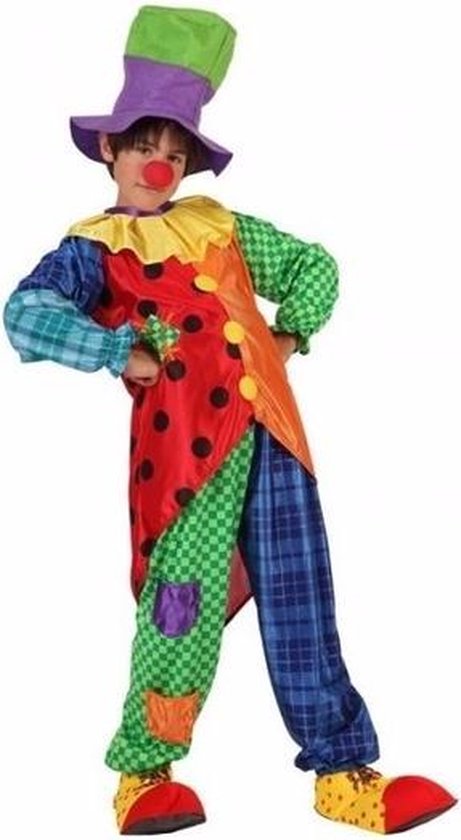 Clown Stitches kostuum / outfit voor jongens - verkleedpak 128