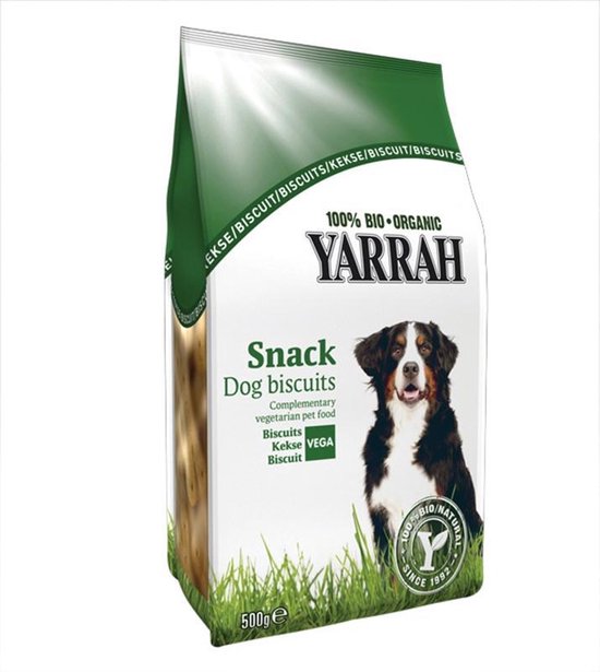 Foto: 2x yarrah organic vegetarian multi dog biscuits hond snack 250g