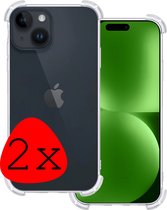 Coque pour iPhone 15 Plus Case Shock Proof Case Cover - iPhone 15 Plus Case Cover Antichoc - 2 Pièces - Transparent