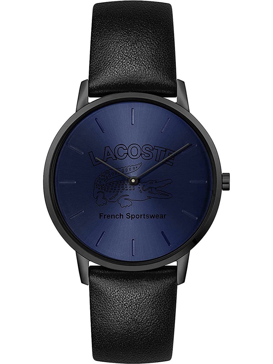 Lacoste Crocorigin 2011213 Horloge - Leer - Zwart - Ø 40 mm