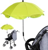 BabySun Parasol voor kinderwagen, parasol voor pasgeborenen, universele zonwering voor pasgeborenen, opvouwbaar, met houder voor eenvoudige montage, groen