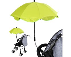 BabySun Parasol voor kinderwagen, parasol voor pasgeborenen, universele zonwering voor pasgeborenen, opvouwbaar, met houder voor eenvoudige montage, groen